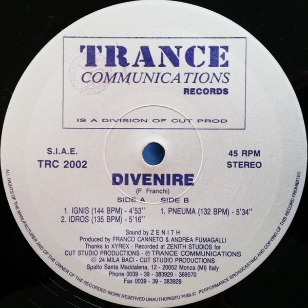 Divenire - Divenire | Trance Communications Records (TRC 2002) - 2 Divenire - Divenire | Trance Communications Records (TRC 2002) - 2