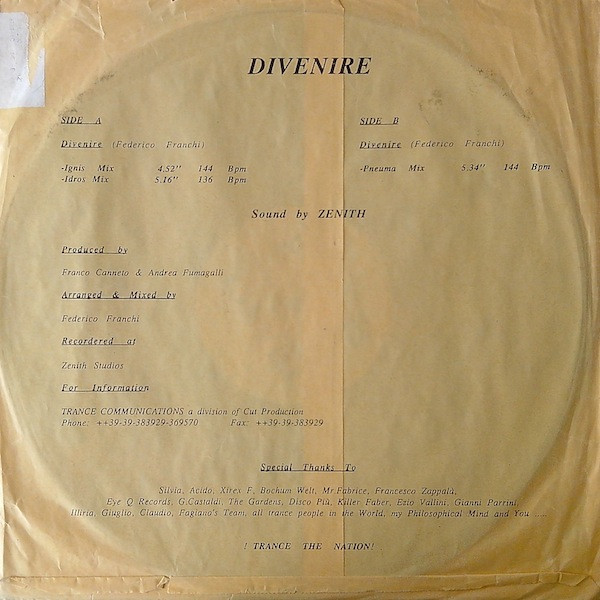 Divenire - Divenire | Trance Communications Records (TRC 2002) - 4 Divenire - Divenire | Trance Communications Records (TRC 2002) - 4