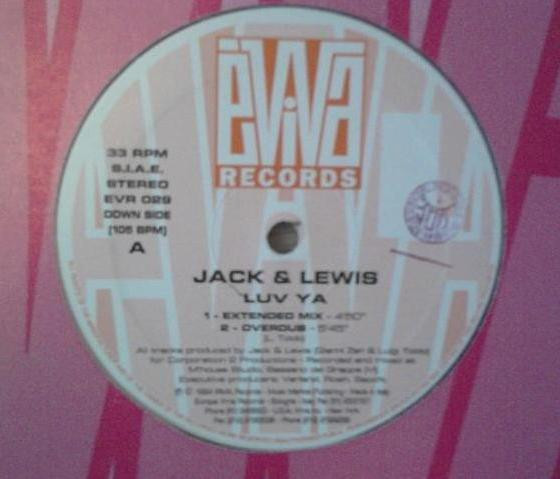 Jack & Lewis - Luv Ya | Èviva Records (EVR 029) - 2