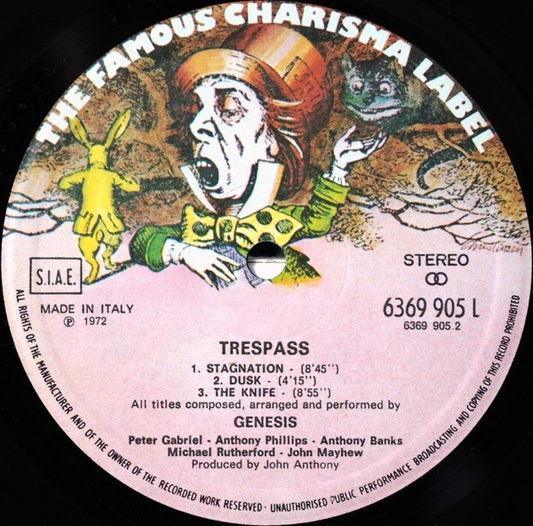 Genesis - Trespass | Charisma (6369 905) - 4