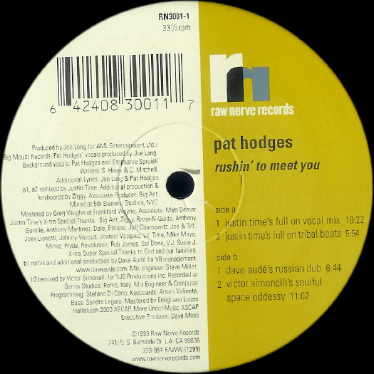 Pat Hodges - Rushin' To Meet You | Raw Nerve Records (RN 3001-1)
