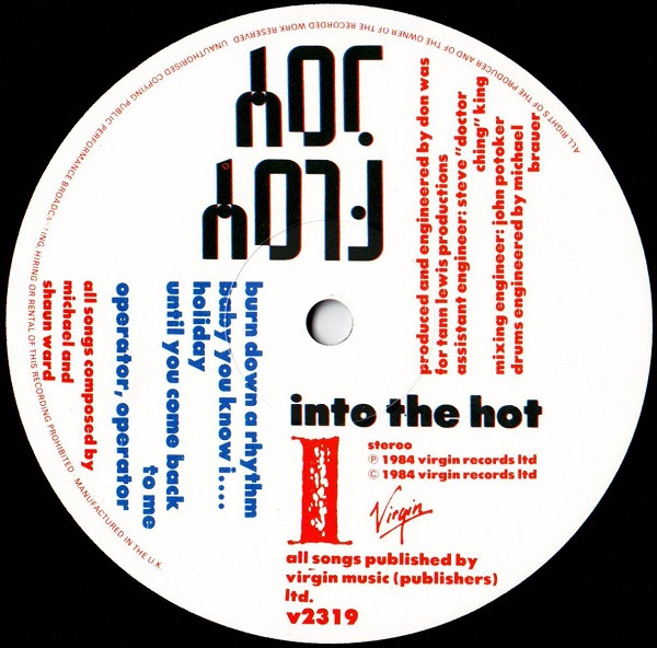 Floy Joy - Into The Hot | Virgin (V2319) - 3