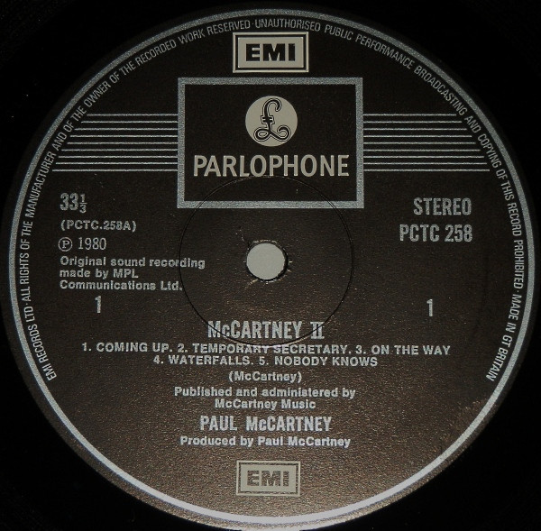 Paul McCartney - McCartney II | Parlophone (PCTC 258) - 5