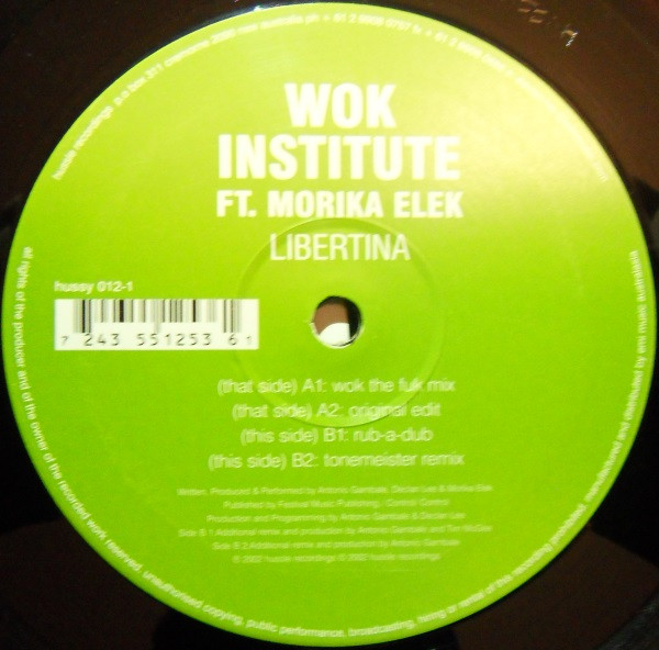 Wok Institute - Libertina | Hussle Recordings (HUSSY012-1) - main Wok Institute - Libertina | Hussle Recordings (HUSSY012-1) - main