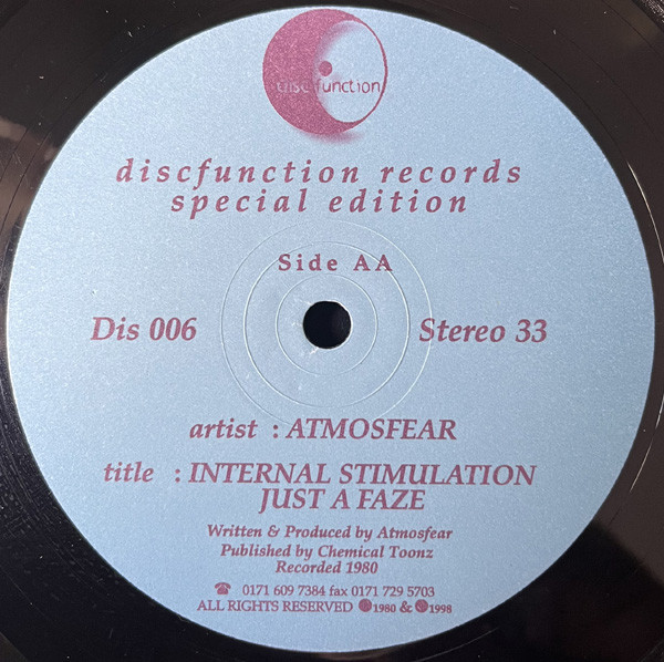 Atmosfear - Invasion | Discfunction (DIS006)