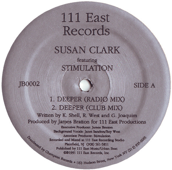 Susan Clark Featuring Stimulation - Deeper | 111 East Records (JB0002) - main Susan Clark Featuring Stimulation - Deeper | 111 East Records (JB0002) - main