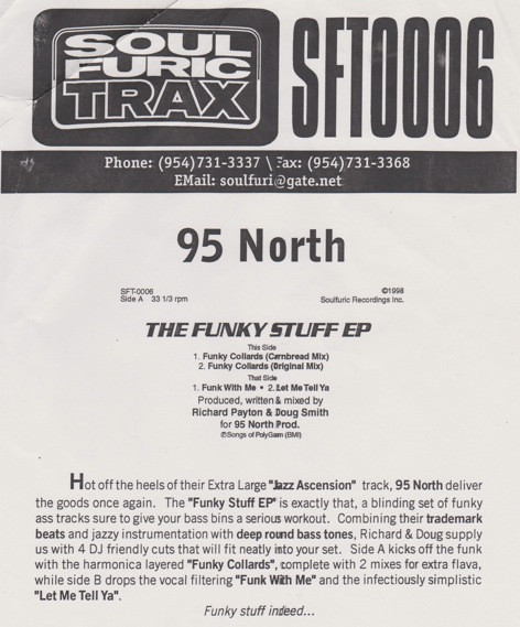 95 North - The Funky Stuff EP | Soulfuric Trax (SFT-0006) - 2