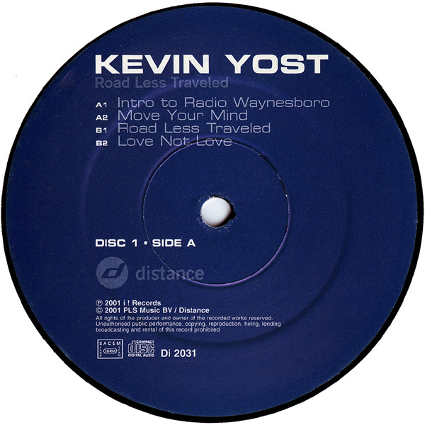 Kevin Yost - Road Less Traveled | Distance (Di 2031) - 3 Kevin Yost - Road Less Traveled | Distance (Di 2031) - 3