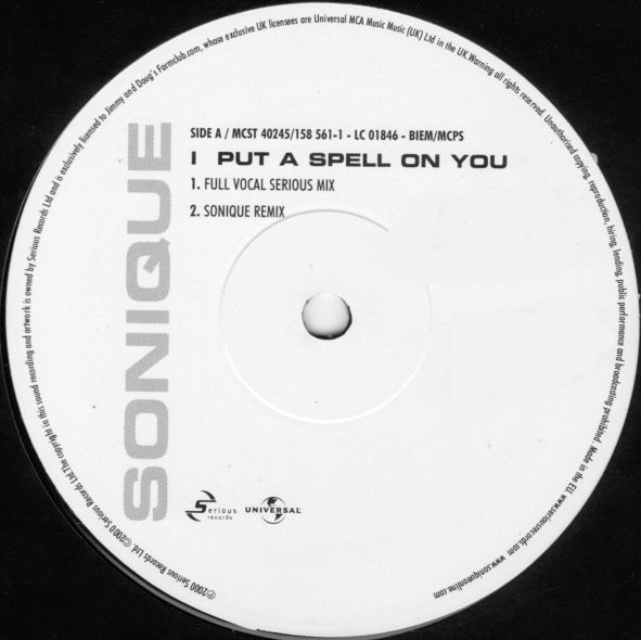 Sonique - I Put A Spell On You | Serious Records (158 561-1) - 2 Sonique - I Put A Spell On You | Serious Records (158 561-1) - 2