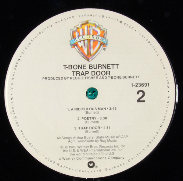 T-Bone Burnett - Trap Door | Warner Bros. Records (9 23691-1 b) - 4
