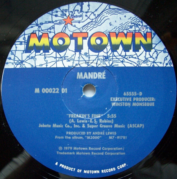 Mandré - Spirit Groove / Freakin's Fine | Motown (M 00022 D1) - 2