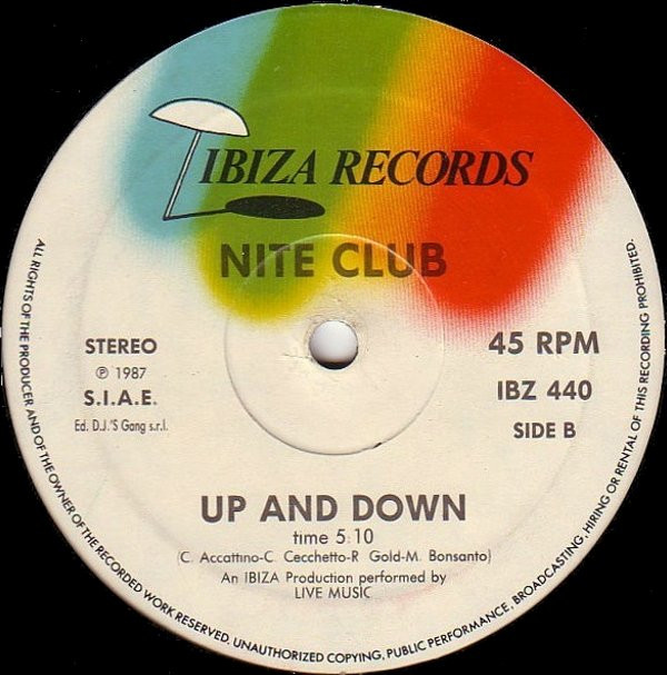 Nite Club - Fantasyland / Up And Down | Ibiza Records (IBZ 651011 6) - 4