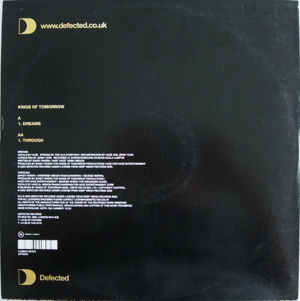 Kings Of Tomorrow - Dreams / Through | Defected (DFTD079) - 2 Kings Of Tomorrow - Dreams / Through | Defected (DFTD079) - 2