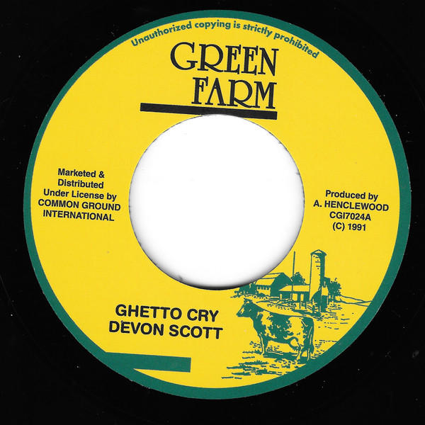 Devon Scott - Ghetto Cry | Green Farm (CGI7024) - main
