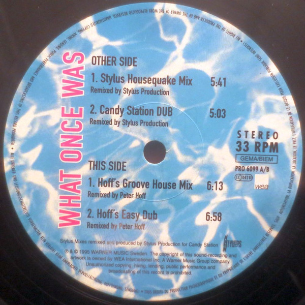 Eric Gadd - What Once Was | WEA (PRO 6099) - main Eric Gadd - What Once Was | WEA (PRO 6099) - main