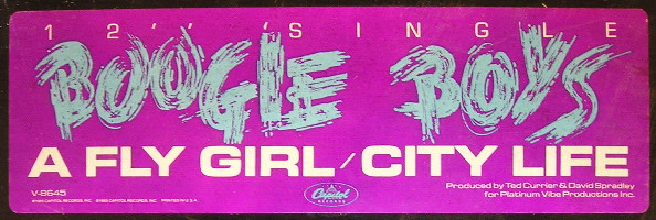 Boogie Boys - A Fly Girl / City Life | Capitol Records (V-8645) - 3 Boogie Boys - A Fly Girl / City Life | Capitol Records (V-8645) - 3