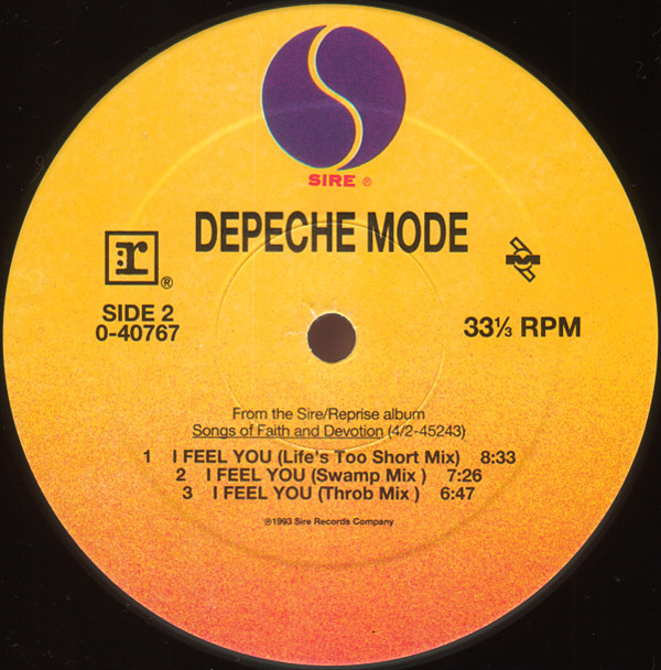 Depeche Mode - I Feel You | Sire (0-40767) - 4