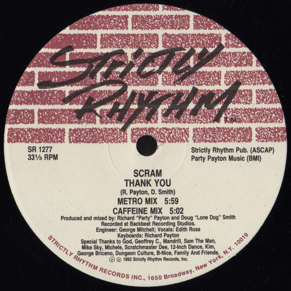 Scram - Thank You / Off The Beaten Track | Strictly Rhythm (SR 1277) - 2 Scram - Thank You / Off The Beaten Track | Strictly Rhythm (SR 1277) - 2