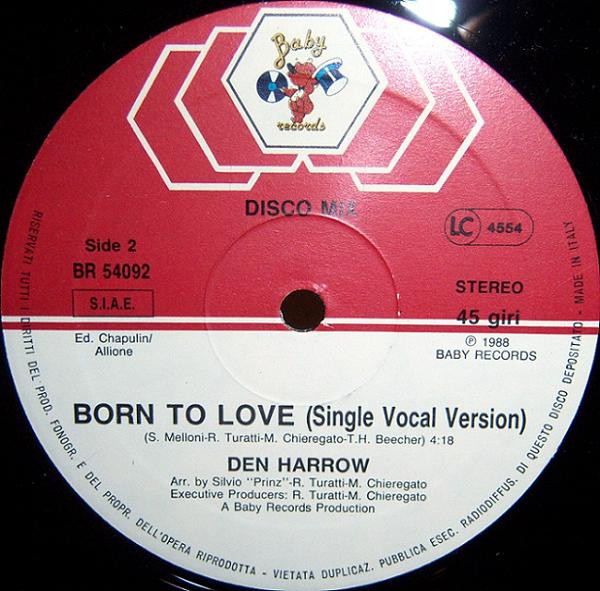 Den Harrow - Born To Love | Baby Records (BR 54092) - 4 Den Harrow - Born To Love | Baby Records (BR 54092) - 4