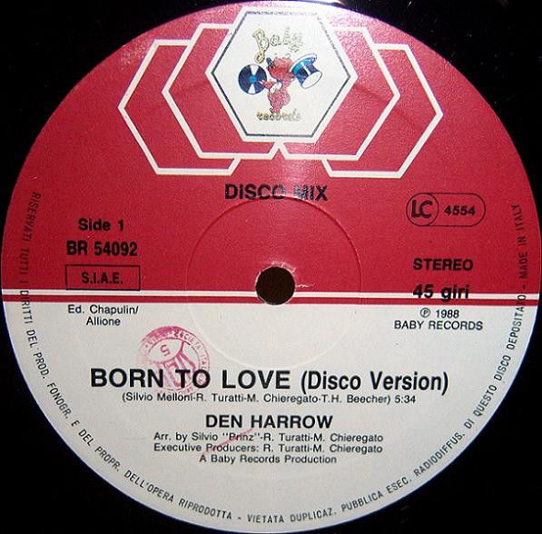 Den Harrow - Born To Love | Baby Records (BR 54092) - 3 Den Harrow - Born To Love | Baby Records (BR 54092) - 3