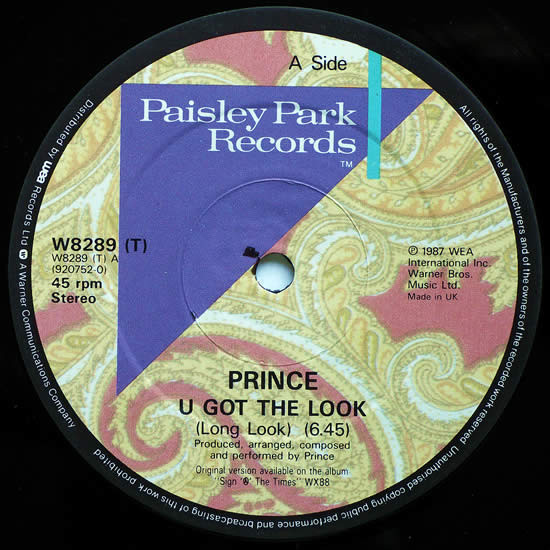 Prince - U Got The Look | Paisley Park (W8289T) - 3 Prince - U Got The Look | Paisley Park (W8289T) - 3