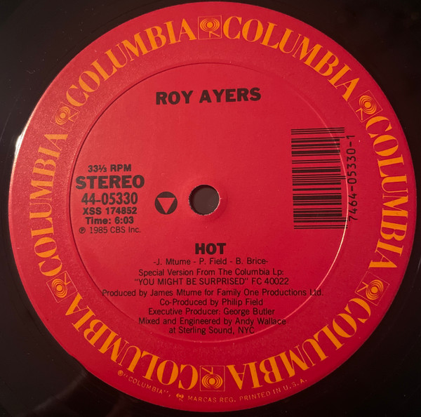 Roy Ayers - Hot | Columbia (44-05330) - 2