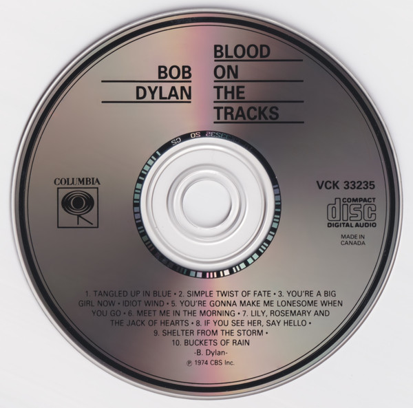 Bob Dylan - Blood On The Tracks | Columbia (CK 33235) - 3 Bob Dylan - Blood On The Tracks | Columbia (CK 33235) - 3