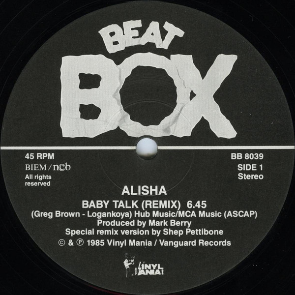 Alisha - Baby Talk | Beat Box (BB 8039) - 3