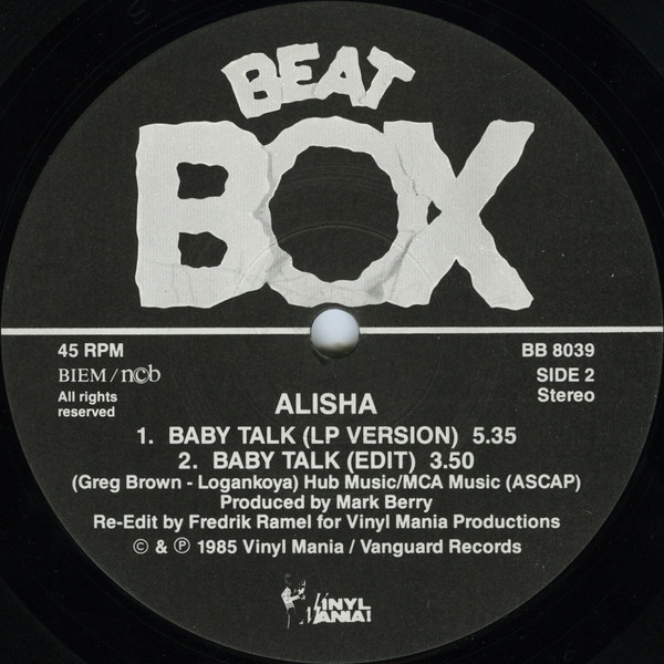 Alisha - Baby Talk | Beat Box (BB 8039) - 4