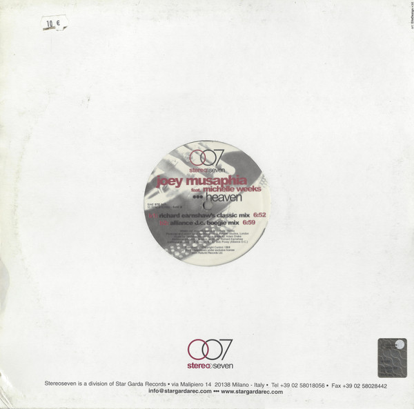 Joey Musaphia Feat. Michelle Weeks - Heaven | Stereoseven (STE 007) - 2 Joey Musaphia Feat. Michelle Weeks - Heaven | Stereoseven (STE 007) - 2