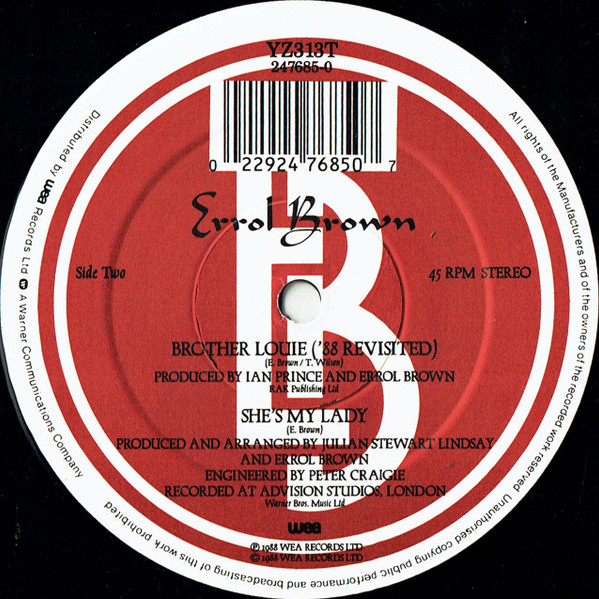Errol Brown - Maya | WEA (YZ313T) - 4
