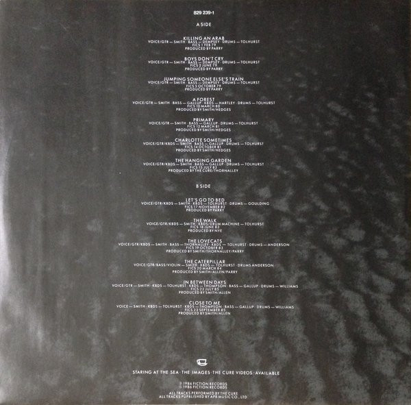 The Cure - Standing On A Beach · The Singles | Fiction Records (829 239-1) - 7 The Cure - Standing On A Beach · The Singles | Fiction Records (829 239-1) - 7