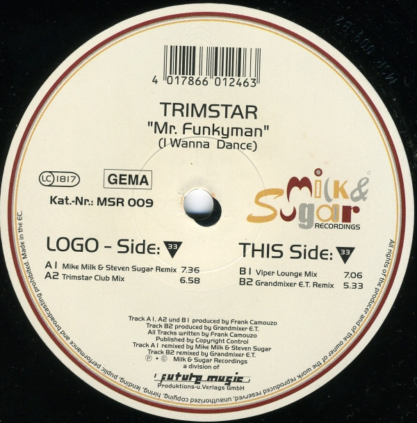 Trimstar - Mr. Funkyman (I Wanna Dance) | Milk & Sugar Recordings (MSR 009)