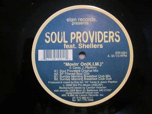 Soul Providers Featuring Shellers - Movin' On (K.I.M) | Elan Records (ER1001)