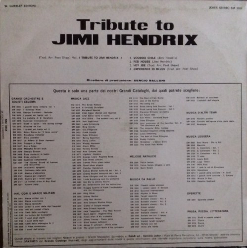 The Live Experience Band - Tribute To Jimi Hendrix | Joker (SM 3264) - 2