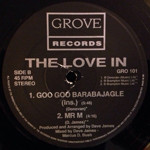 The Love-In - Goo Goo Barabajagal | Grove Records (GRO101) - 4