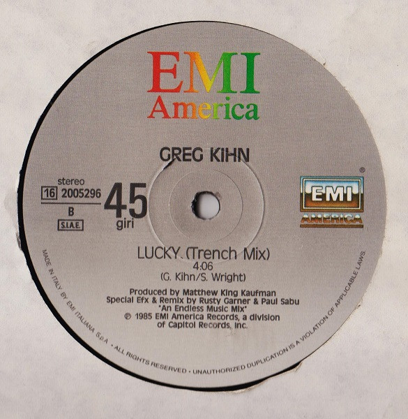 Greg Kihn - Lucky | EMI America (16 2005296) - 4 Greg Kihn - Lucky | EMI America (16 2005296) - 4