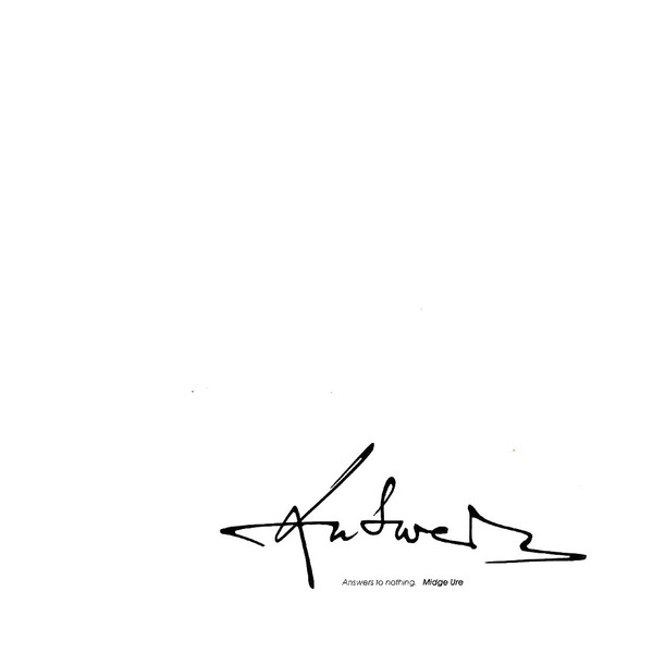 Midge Ure - Answers To Nothing | Chrysalis (209 303) - main