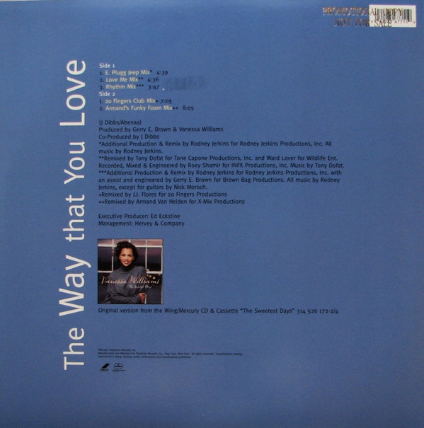 Vanessa Williams - The Way That You Love | Mercury (856 771-1) - 6 Vanessa Williams - The Way That You Love | Mercury (856 771-1) - 6