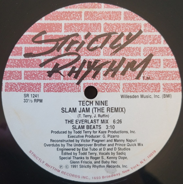 Tech Nine - Slam Jam (The Remix) | Strictly Rhythm (SR 1241) - main