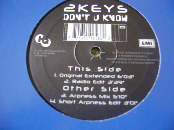 2 Keys - Don't U Know | Dance Factory (5 51658 6) - main 2 Keys - Don't U Know | Dance Factory (5 51658 6) - main