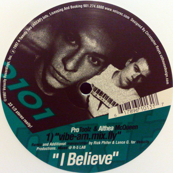 ProToolz Feat. Althea McQueen - I Believe | Velocity Recordings (VR 61013) - 2 ProToolz Feat. Althea McQueen - I Believe | Velocity Recordings (VR 61013) - 2
