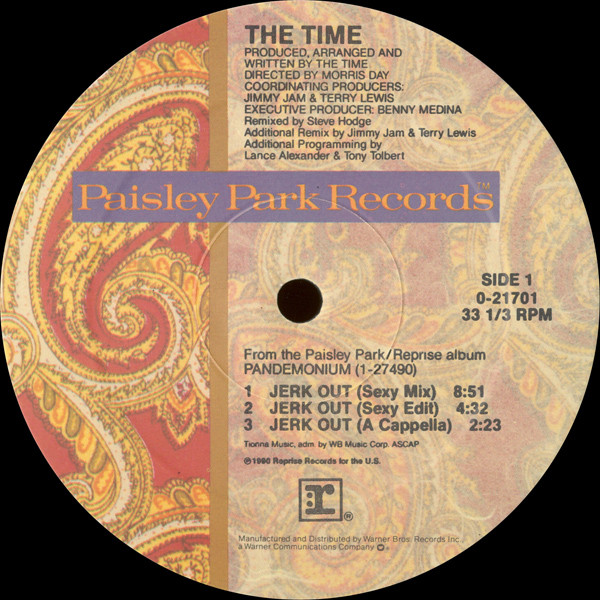 The Time - Jerk Out | Paisley Park (9 21701-0) - 3 The Time - Jerk Out | Paisley Park (9 21701-0) - 3
