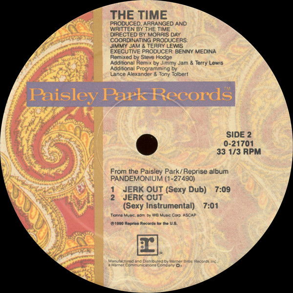 The Time - Jerk Out | Paisley Park (9 21701-0) - 4 The Time - Jerk Out | Paisley Park (9 21701-0) - 4