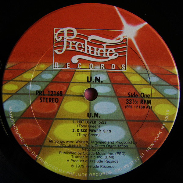 U.N. - U.N. [Vinyl] | Prelude Records (PRL 12168) - 3