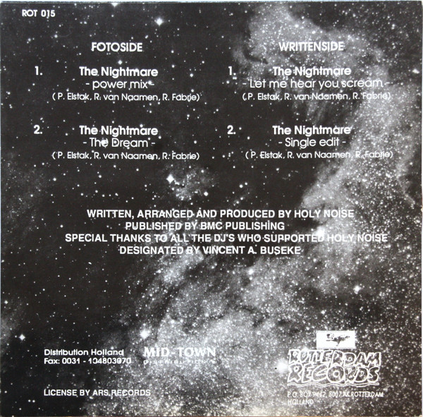 Holy Noise - The Nightmare (The Final Remixes) | Rotterdam Records (ROT 015) - 2