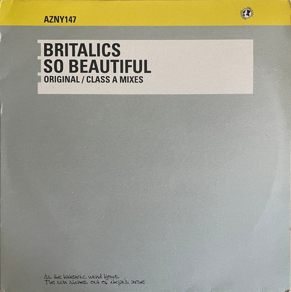 Britalics - So Beautiful | Azuli Records (AZNY 147) - main