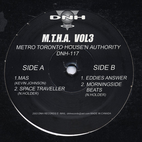 Kevin Johnson / Nick Holder - M.T.H.A. Vol3 (Metro Toronto House'n Authority) | DNH Records (DNH-117) - main