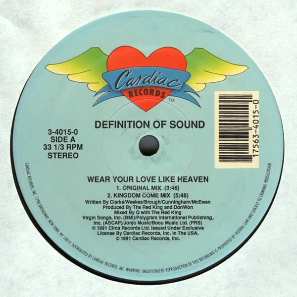 Definition Of Sound - Wear Your Love Like Heaven | Cardiac Records (3-4015-0) - main Definition Of Sound - Wear Your Love Like Heaven | Cardiac Records (3-4015-0) - main