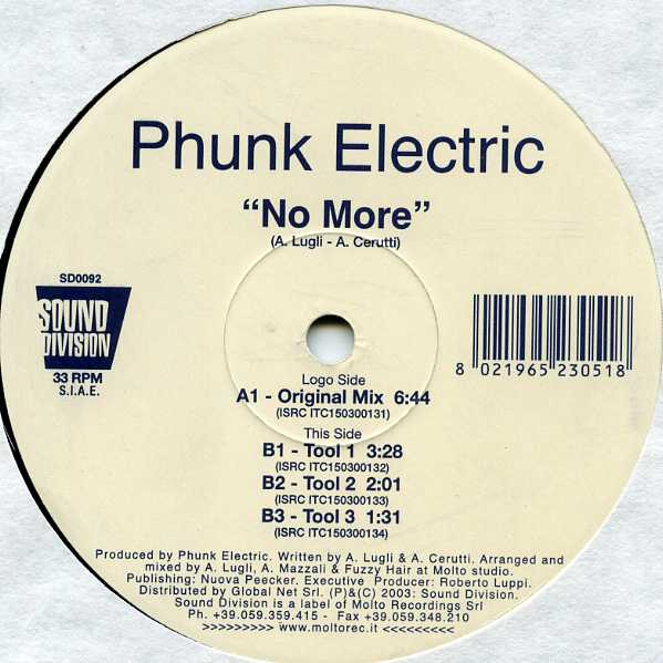 Phunk Electric - No More | Sound Division (SD0092) - main Phunk Electric - No More | Sound Division (SD0092) - main